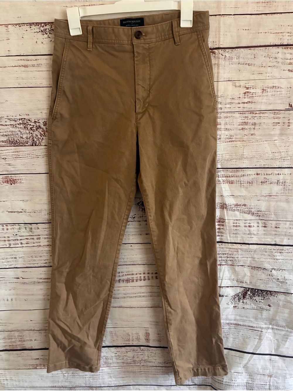 Banana Republic Slim Straight Chino  Khaki Pants - Brown Size 4